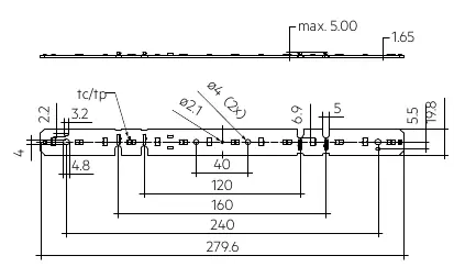 Mechanical dimensions of the module