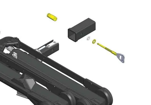 Hitch receiver installation and pin tightening