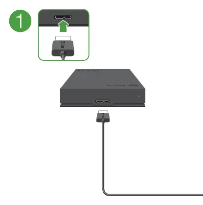 Connecting the drive to Xbox Series X