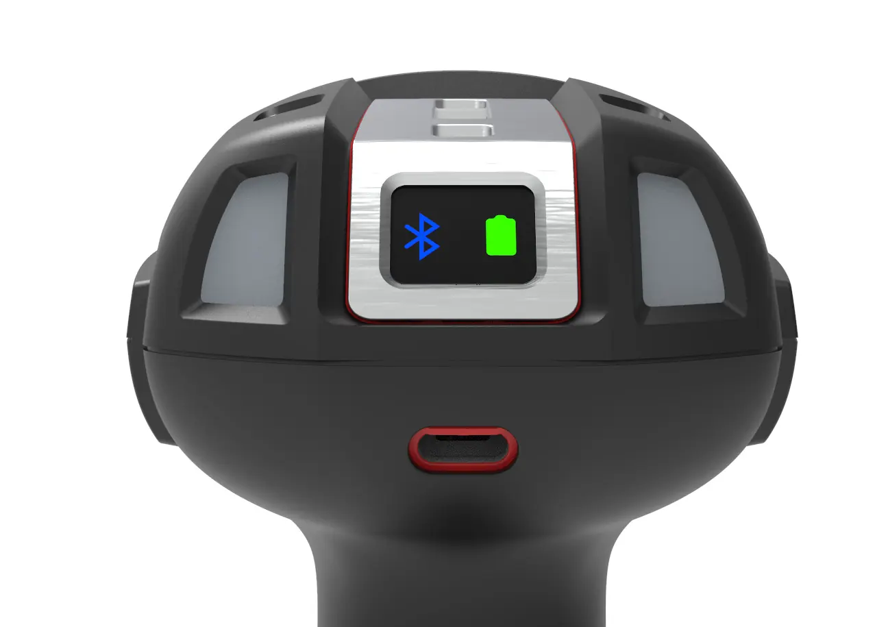 2105i Bluetooth status and battery icon view