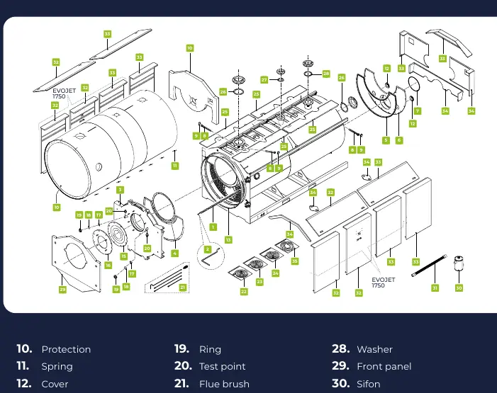Boiler Assembly Exploded View