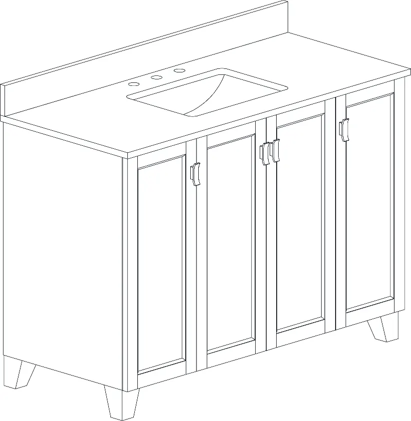 Jackson 49 Inch Single Vanity