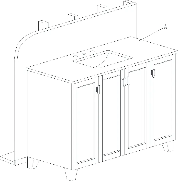 Positioning the vanity