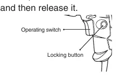 Switch and locking button location