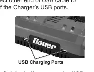 USB charging port location