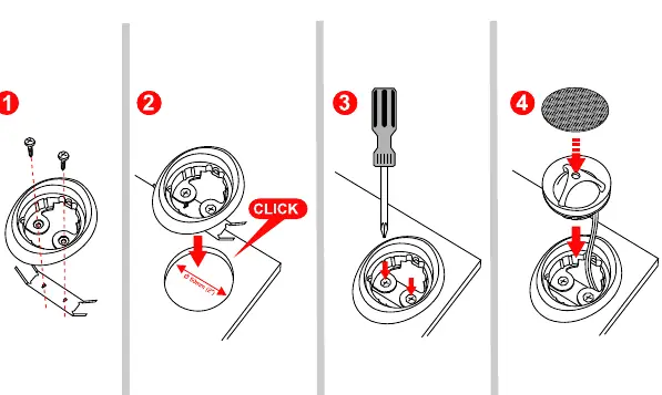Flush mounting option 1.