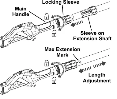 Attaching Extension Shaft