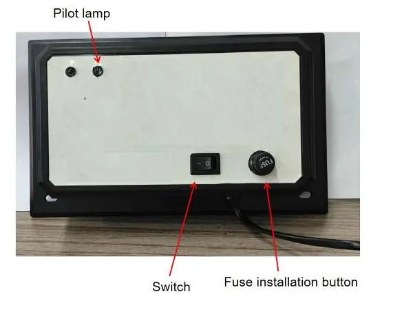 Unit controls and fuse location