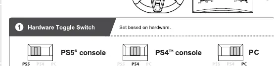 Hardware and Mode Toggle Switches