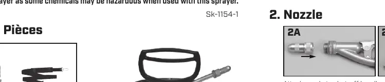 Nozzle attachment and spray patterns