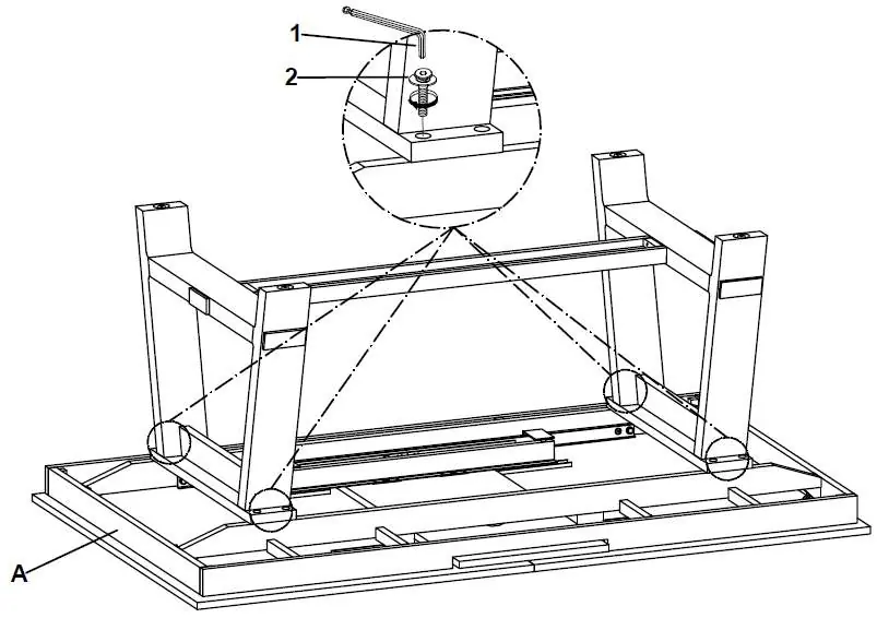 Table assembly steps 1-3