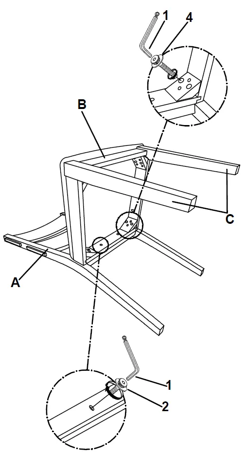 Chair assembly steps 1-2