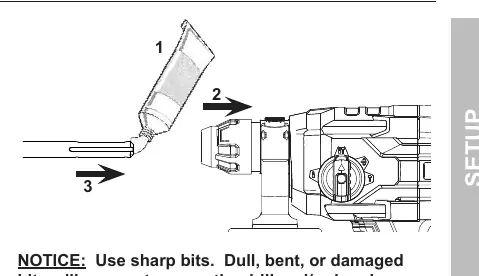 Drill bit installation procedure