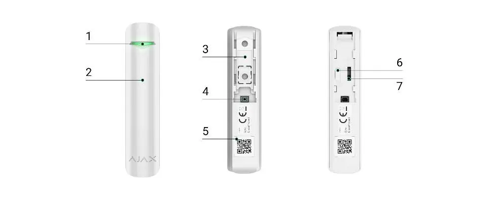 Functional elements of the GlassProtect detector