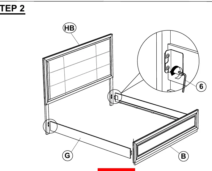 Step 2: Attach rails