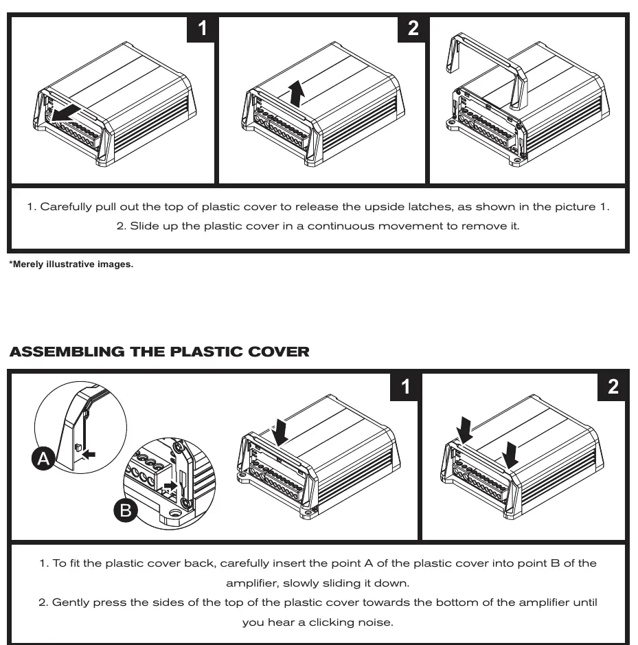 Plastic cover assembly and disassembly