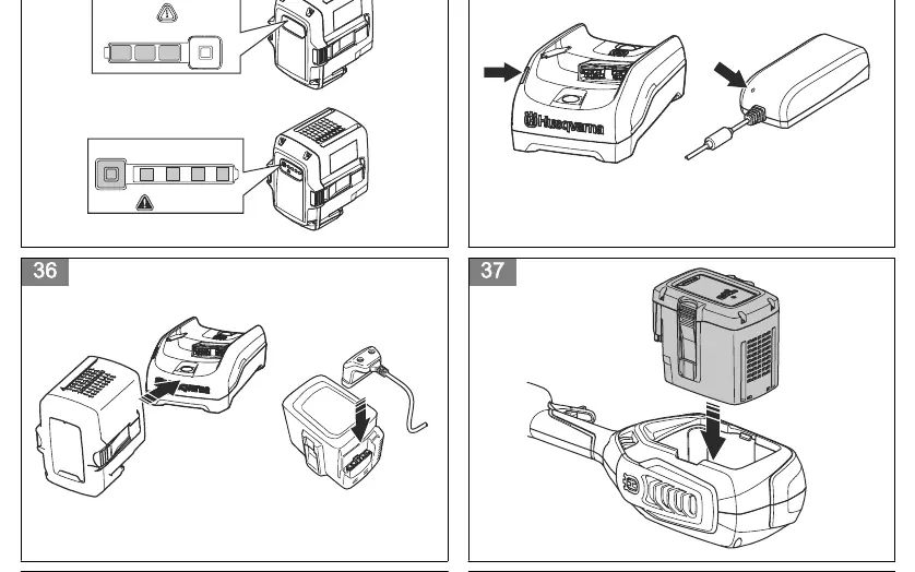 Battery connection and adjustment