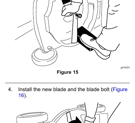 Replacing the blade