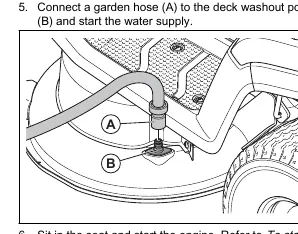Deck washout port