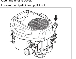 Engine oil level check