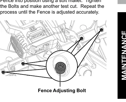 Fence adjustment