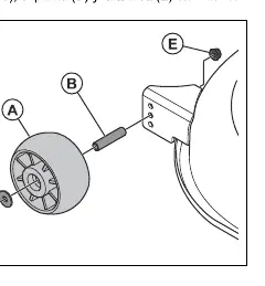 Anti-scalp wheel assembly