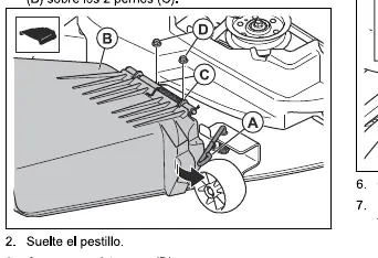 Discharge chute installation