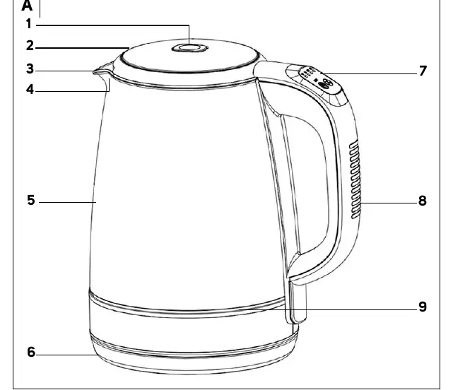 Kettle parts diagram