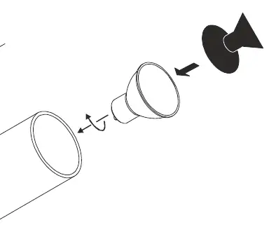 Adapter insertion and locking mechanism