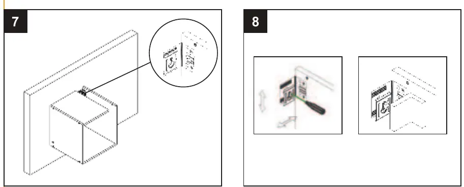 Assembly steps 3 through 8