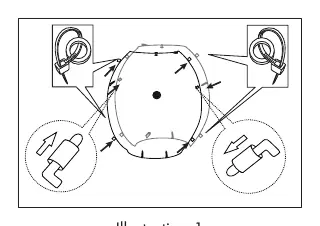 Illustration 1: Assembling lower body