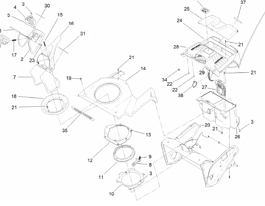 Chute Assembly diagram