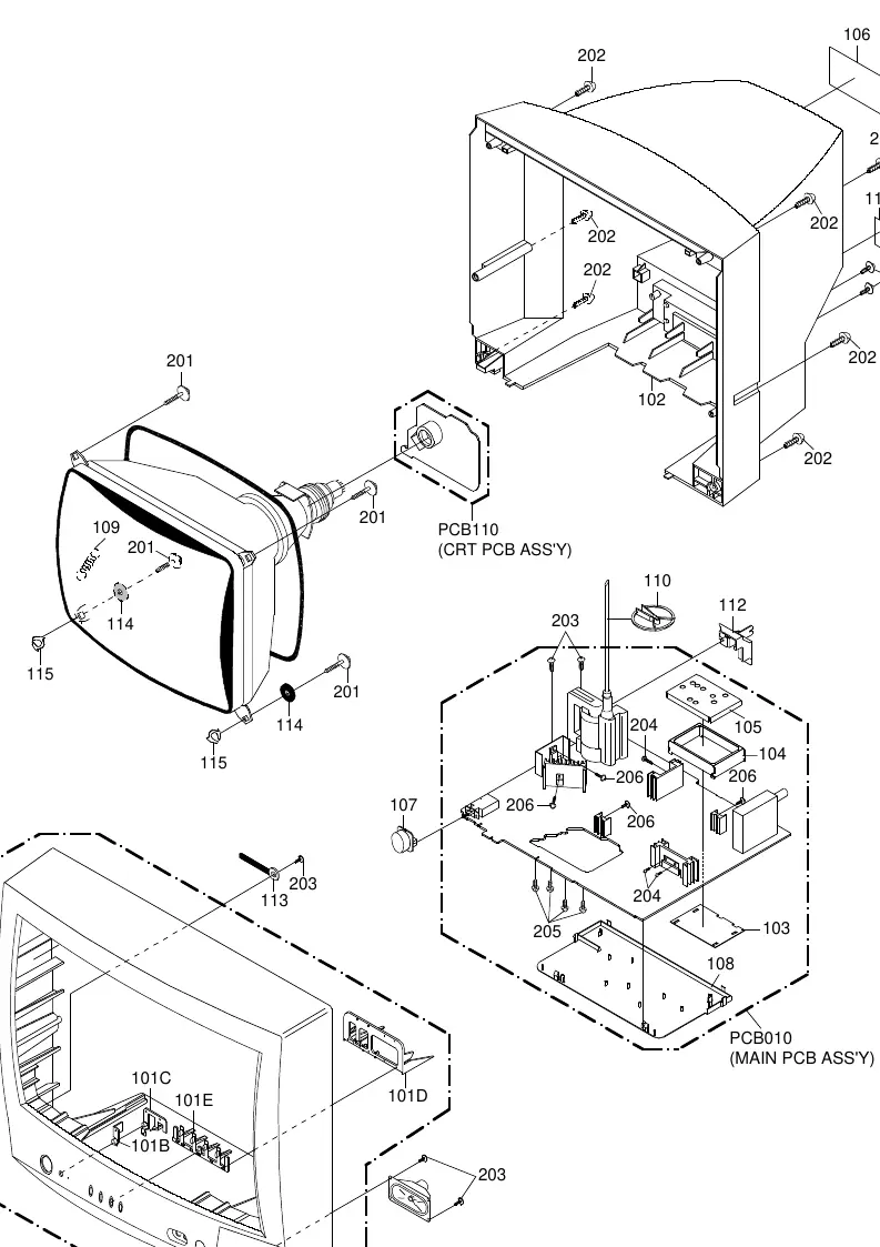 Mechanical exploded view