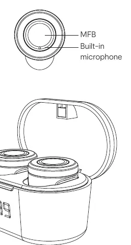 Earbud and charging case components