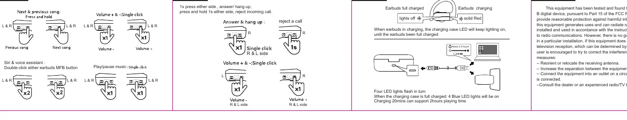 Music and call control gestures