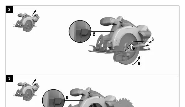 Blade removal sequence