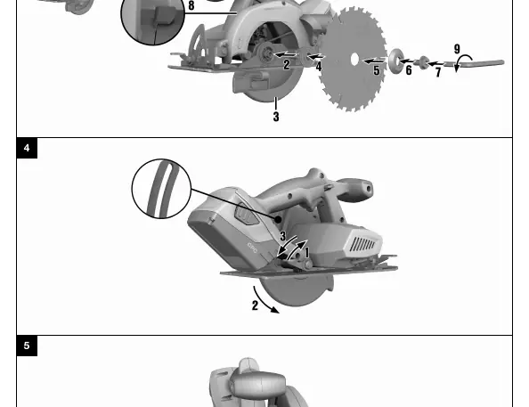 Blade fitting sequence