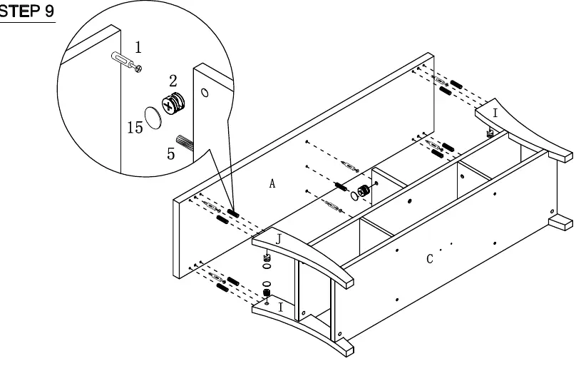 Step 9: Top panel installation