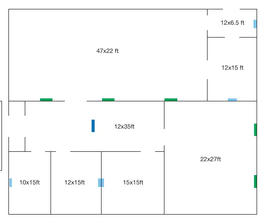 Typical placement for various models
