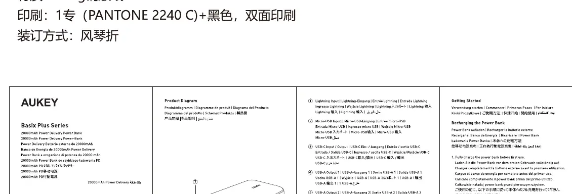 Product Diagram showing ports and buttons.