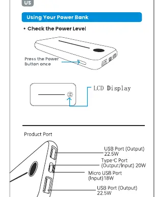 Charging your devices and recharging the power bank