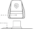 Receiver Alink RX indicators and buttons