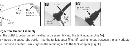 Hose to tank assembly