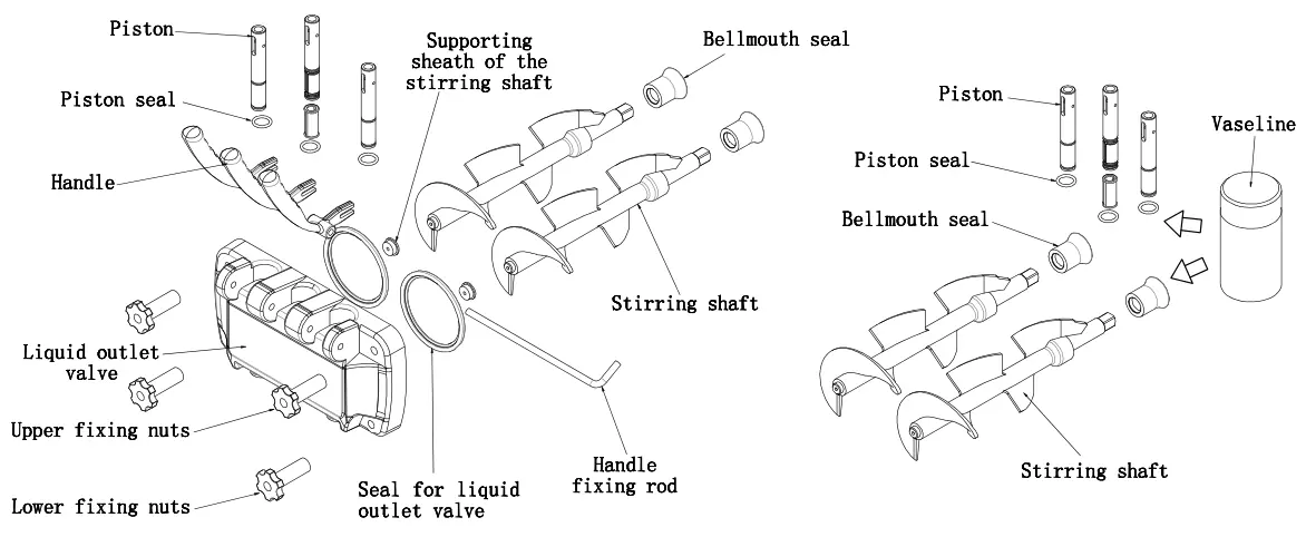 Maintenance and assembly diagram
