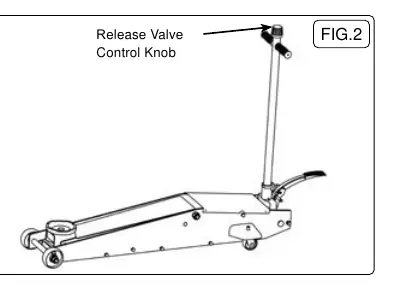 Release valve control knob