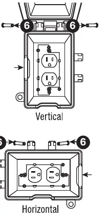 Changing the hinge position from vertical to horizontal.