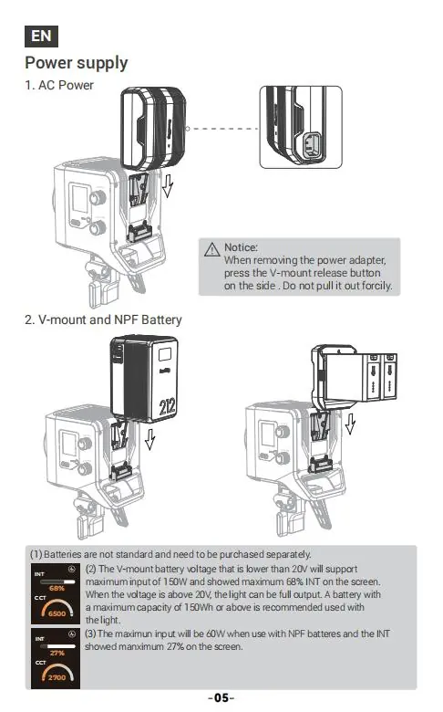 Power supply options