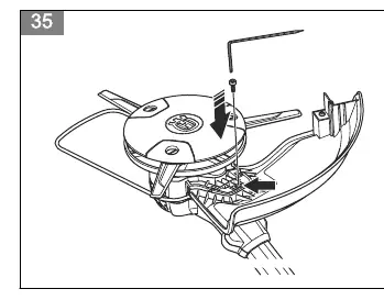 Changing the cutting attachment