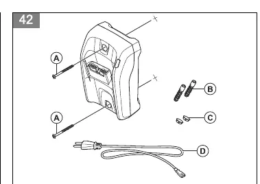 Wall mounting the charger