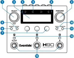 H90 Top Panel controls